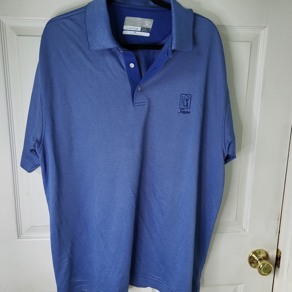 Men's Blue Golf Shirt - XL